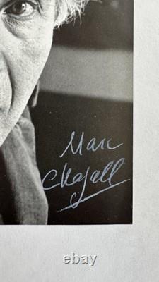 Photo signée à la main de Marc Chagall, signature authentique