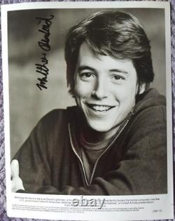 Photo signée à la main de Matthew Broderick (War Games) 8X10