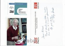 Photographie signée à la main de Tony Hart