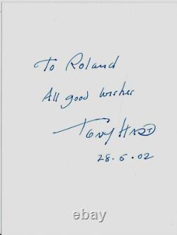 Photographie signée à la main de Tony Hart
