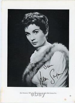 Photographie vintage de magazine signée à la main par Jean Simmons