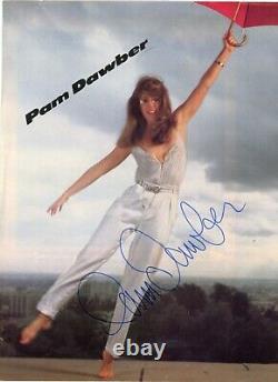 Photographie vintage de magazine signée à la main par Pam Dawber