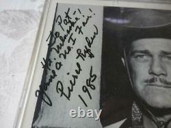 Pierce Lyden Vintage Western Hollywood Badguy 4 Autographes Signés À La Main With4 Livres