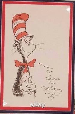 Présentoir Signé Rare Par Dr. Seuss Avec Accessoires Du Film Grinch Paas Coa