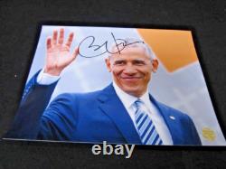 Président Barack Obama La Vague Auto Autographe 8,5 x 11 Signé à la main avec COA