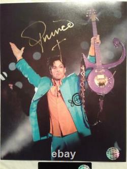 Prince-signé À La Main Autographié 2007 Superbowl Mi-temps Afficher 8x10 Wcoa Tres Rare