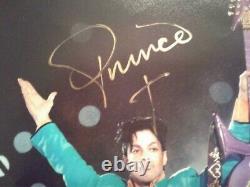 Prince-signé À La Main Autographié 2007 Superbowl Mi-temps Afficher 8x10 Wcoa Tres Rare