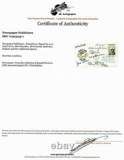 RARE ! Éditeurs de journaux FDC de 1976 signés à la main (X9) JG Autographes COA