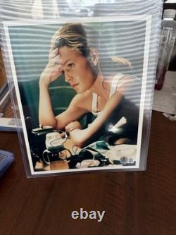 RARE Photo Sexy Autographiée en Personne d'Elisabeth Shue Signée à la Main avec COA Beckett