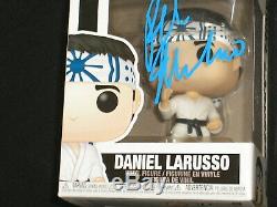 Ralph Macchio Signé Cobra Kai Funko Pop Figure Daniel Larusso Autograph Dans La Main