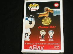 Ralph Macchio Signé Cobra Kai Funko Pop Figure Daniel Larusso Autograph Dans La Main