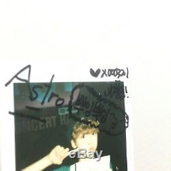 Rare Astro Mwave Officiel Sanhá Signée À La Main Autograph Réel Polaroid Eunwoo