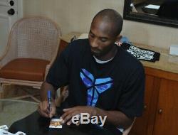 Rare Kobe Bryant Signée À La Main Autographiés Black Mamba Jersey La Lakers Avec Coa