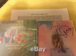 Rare Taylor Swift Autographié Signée À La Main + Livret Amant Me! CD Single Avec Coa