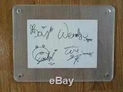 Red Velvet 2014 Sm Officiel Autographié Signée À La Main Irine, Joie, Wendy, Seulgi