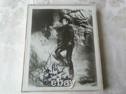 Reed Hadley Zorro Légion De Combat Glossy Photo Vintage Signé À La Main Autographié