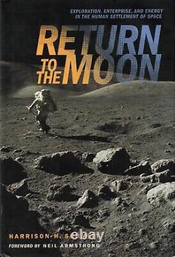 Retour sur la Lune SIGNÉ À LA MAIN par Harrison Schmitt, astronaute d'Apollo 17 Autographe