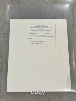 Roderick O. Middleton RARE MARINE/NASA Photo 8x10 OG signée à la main/autographe. PHOTO DE LA MARINE.