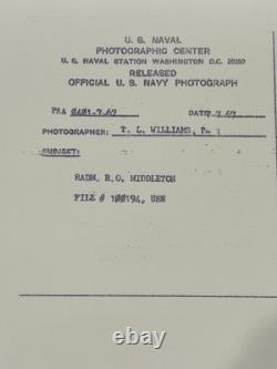 Roderick O. Middleton RARE MARINE/NASA Photo 8x10 OG signée à la main/autographe. PHOTO DE LA MARINE.