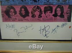 Rolling Stones Autographs 12 90 Epuisé Signée À La Main Some Girls Imprimer Beatles