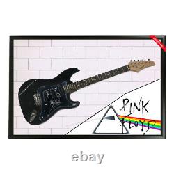 Rose Floyd Signé À La Main Framed Full Size Stratocaster Guitar Gilmour Waters Mason