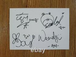 Rouge Velvet 2014 Sm Officiel Autographié Signé À La Main Irine, Joy, Wendy, Seulgi