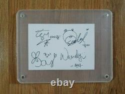 Rouge Velvet 2014 Sm Officiel Autographié Signé À La Main Irine, Joy, Wendy, Seulgi