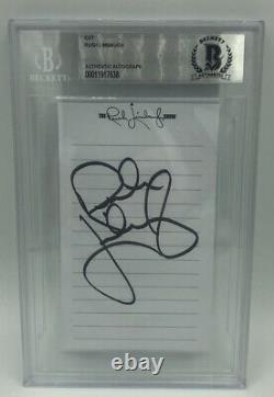 Rush Limbaugh Main Signée Autographed Beckett Bas Authentifié Encapsulé