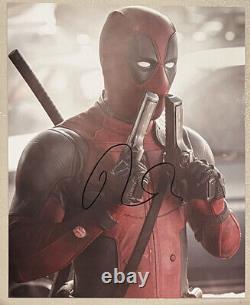 Ryan Reynolds Deadpool Signé À La Main Autographié 8x10 Photo Avec Hologram Aa Coa