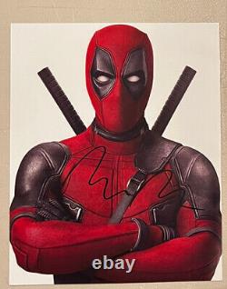 Ryan Reynolds Deadpool Signé À La Main Autographié 8x10 Photo Avec Hologram Aa Coa