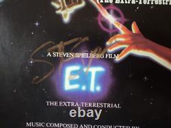 SIGNATURE MANUSCRITE 1980s VG++ THÈME DE STEVEN SPIELBERG E. T. SEULEMENT LA Housse 45