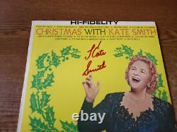 SIGNATURE MANUSCRITE RARE 1950S EXCELLENT Kate Smith Noël Avec Kate Smith RX1 LP33