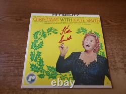 SIGNATURE MANUSCRITE RARE 1950S EXCELLENT Kate Smith Noël Avec Kate Smith RX1 LP33