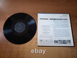 SIGNÉ À LA MAIN en 1962 VG+ Dinah Washington Pour les Amoureux Solitaires LP33