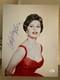 Sophia Loren Photo En Couleur Oversize 11x14 SignÉe À La Main Robe Rouge Sexy Jsa