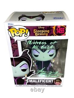 SUSANNE BLAKESLEE Autographe Signé MALEFICENT Disney FUNKO POP Certificat JSA COA