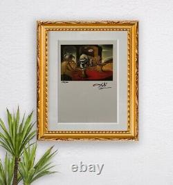 Salvador Dalí Lithographie Signée à la Main 1974, Certificat d'Authenticité, Décor Surréaliste