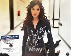 Scarlett Johansson AVENGERS Black Widow Signé 8x10 Autographe Original avec COA