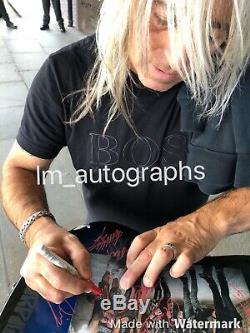 Scorpions Guitare Électrique Signée À La Main Autographée Voir Exact Proof