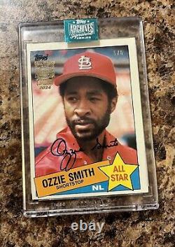 Série Signature Archives Topps 2024 Retraité Ozzie Smith Auto /6 1986 Cardinals