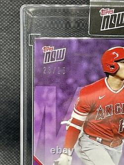 Shohei Ohtani 2021 Mlb Topps Maintenant Al Mvp On-card Auto # To /25 Os-40c In Hand