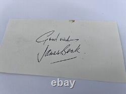 Signature manuscrite de James Beck Dads Army Private Walker, acteur, 1929-1973