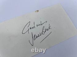 Signature manuscrite de James Beck Dads Army Private Walker, acteur, 1929-1973