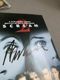 Signé À La Main Wes Craven Scream 2 DVD Insert Miramax Uk Rare Film Autographe Memora