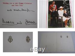 Signée À La Main Et Le Prince Charles Princesse Diana Carte De Noël