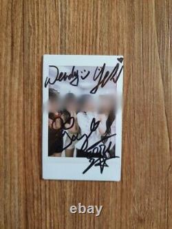 Sm Redvelvet Red Velvet Broadcast Prize Real Polaroid Autographed Hand Sign