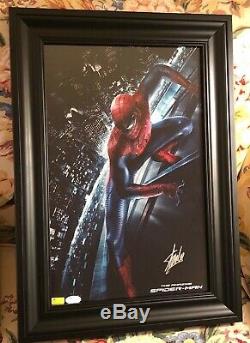 Stan Lee Signée À La Main Autographié Encadré Par Coutume 11x17 Photo Spider-man Avec Jsa Coa