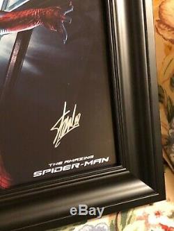 Stan Lee Signée À La Main Autographié Encadré Par Coutume 11x17 Photo Spider-man Avec Jsa Coa