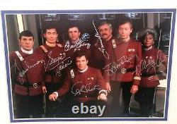 Star Trek Cast Heroes De La Dernière Frontière Signée Photo 1334/2500 Coa Nouveau