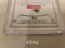 TOM BRADY 2010 Topps Prime #130 (AUTOGRAPHE MANUEL) Avec COA (Red Carpet Authentics)